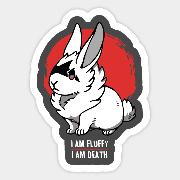 Deadly fluffy Sticker by Bi Bruce